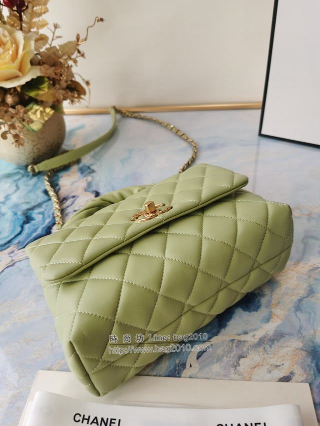 Chanel女包 香奈兒專櫃最新款羊皮金屬鏈條裝飾把柄女包 Chanel手拎斜挎鏈條包 AS2044  djc4142